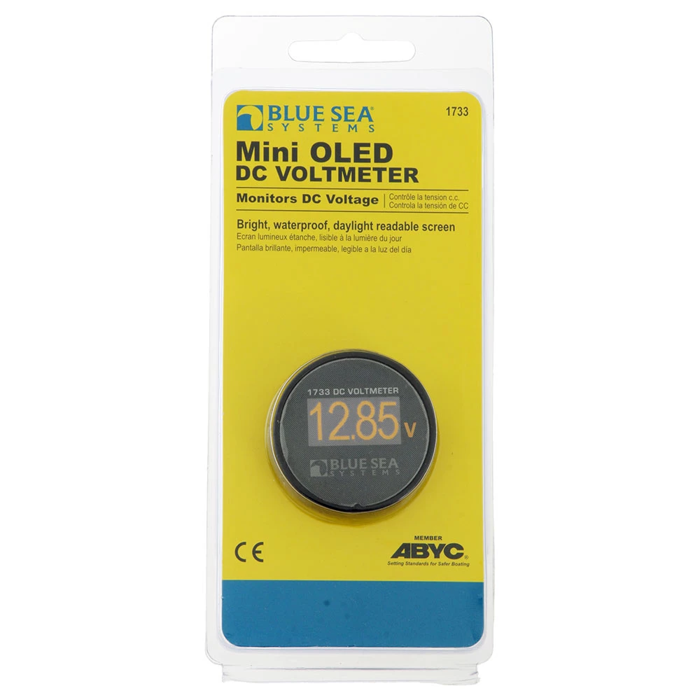 Blue Sea Mini OLED DC Voltmeter 12/24V