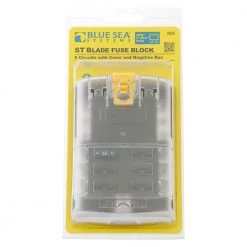 Blue Sea ST Blade Fuse Block - 6 Circuits With Negative Bus And Cover