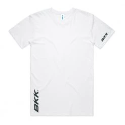 BKK Land Sand Sea Mens T-Shirt Triangle Design White