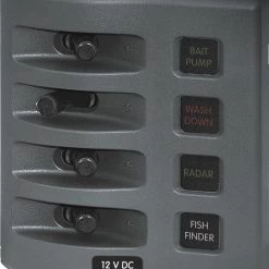 Blue Sea Weather Deck Panel 12v 4 Gang Fuse Panel
