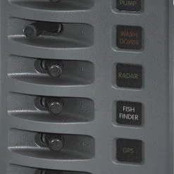 Blue Sea Weather Deck Panel 12v 6 Gang Fuse Panel