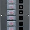 Blue Sea Water-Resistant 12V 6 Circuit Breaker Switch Panel