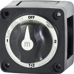 Blue Sea M-Series Battery Switch On/Off/On/Both With Knob Black