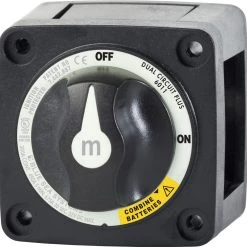 Blue Sea M-Series Battery Switch On/Off Dual Circuit Plus Black