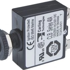 Blue Sea Push Button Reset Only Quick Connect Circuit Breaker - 40 Amps