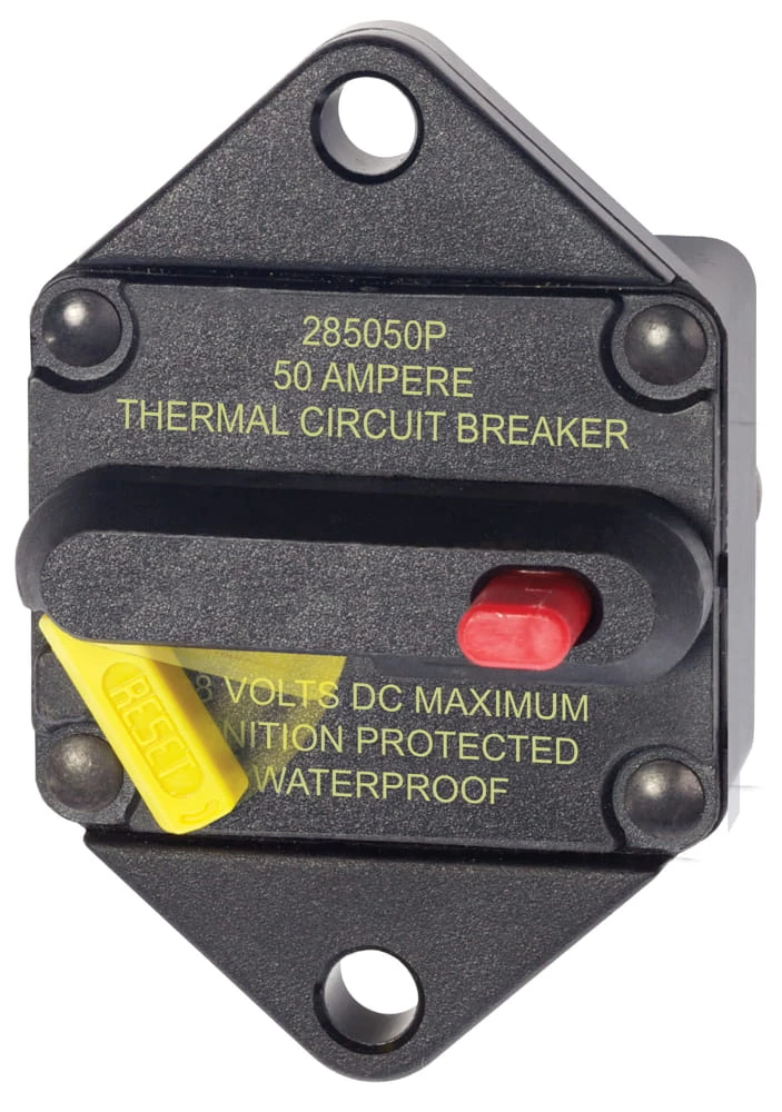 Blue Sea 285-Series Circuit Breaker Panel Mount 50 Amp