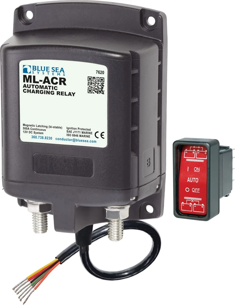 Blue Sea ML-ACR Automatic Charging Relay 12vDC 500A