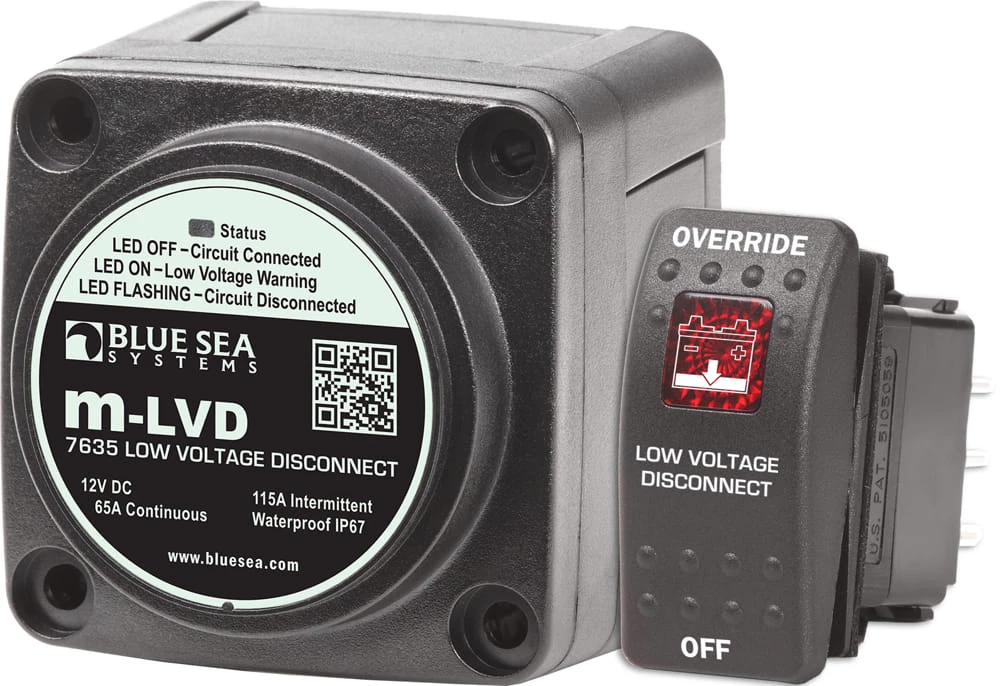Blue Sea M-LVD Low Voltage Disconnect 12vDC