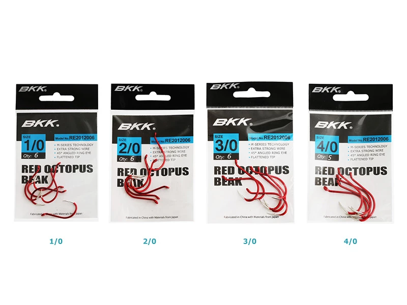 BKK Octopus Beak Hooks Red - Image 2