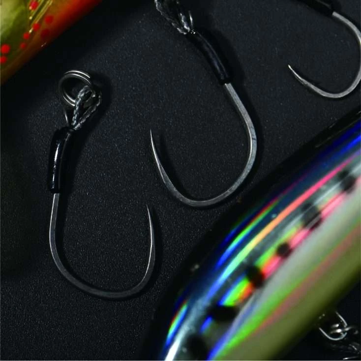 BKK Native-12BL SS Barbless Assist Hook Qty 5 - Image 2